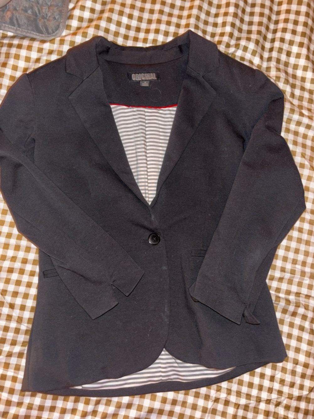 Black Women's Single-Button Blazer